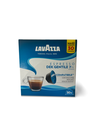 Kavos kapsulės be kofeino NESCAFE Dolce Gusto LAVAZZA Dek Gentile, 30vnt.