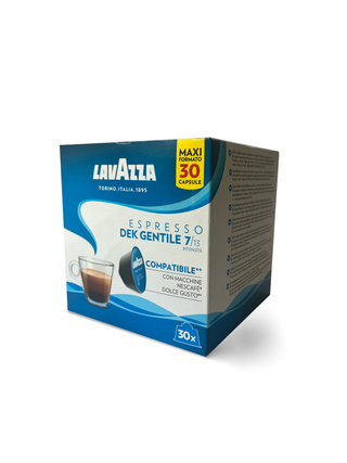 Kavos kapsulės be kofeino NESCAFE Dolce Gusto LAVAZZA Dek Gentile, 30vnt.