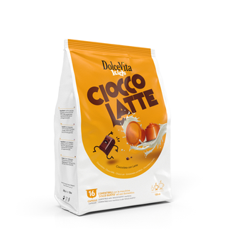 Karšto šokoladinio gėrimo kapsulės Nescafe Dolce Gusto aparatams ITALFOODS DOLCE VITA Cioccolatte, 16vnt.