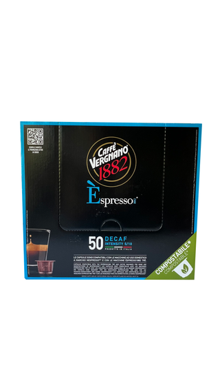 Kavos kapsulės be kofeino Nespresso VERGNANO Decaffeinato, 50 vnt.