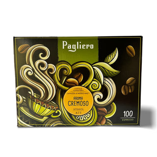 Kavos kapsulės Nespresso aparatams  PAGLIERO Caffe Cremoso, 100 vnt.