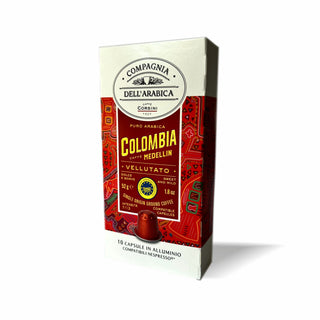 Kavos kapsulės Nespresso  aparatams CORSINI Caffe Colombia Alluminio, 10vnt.