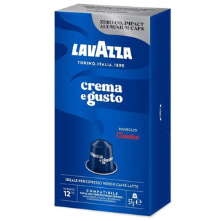 Kavos kapsulės Nespresso aparatams LAVAZZA Crema Gusto Classico Alluminio, 10 vnt.