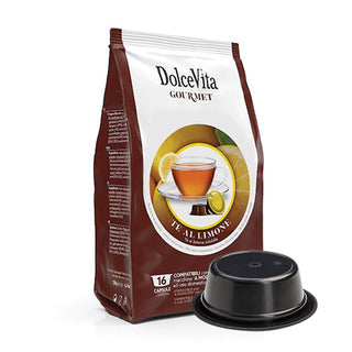 Citrinų arbatos kapsulės Lavazza A Modo Mio ITALFOODS Te Al Limone, 16 vnt.