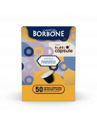 Kavos kapsulės Nespresso aparatams BORBONE Paradiso, 50 vnt.