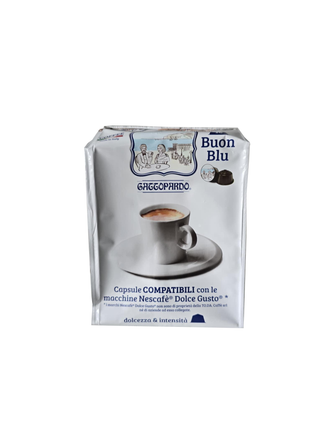 Kavos kapsulės Dolce Gusto aparatams GATTOPARDO Buon Blu, 16 vnt.