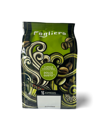 Kavos kapsulės NESCAFE Dolce Gusto PAGLIERO Intenso, 16 vnt. Skirta gamintis tik espresso kavą