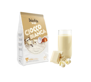 Baltojo šokolado gėrimo kapsulės Dolce Gusto aparatams ITALFOODS DOLCE VITA Cioccobianca, 16 vnt.
