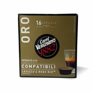 Kavos kapsulės Lavazza A Modo Mio aparatams VERGNANO Caffe Discovery ORO, 16vnt.