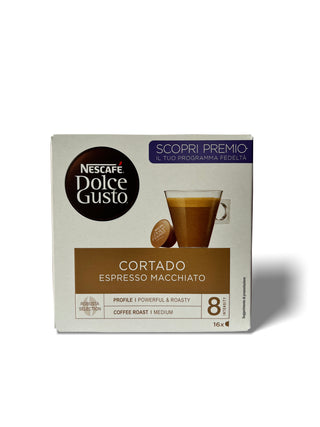 Kavos kapsulės NESCAFE Dolce Gusto aparatams NESTLE Cortado, 16vnt.