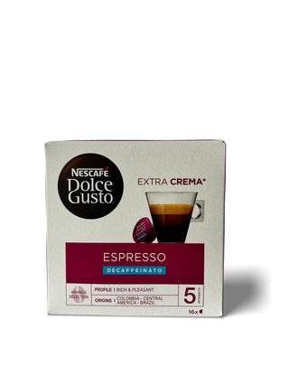Kavos kapsulės  be kofeino NESTLE Nescafe Dolce Gusto aparatams Dek Blue, 16 vnt.