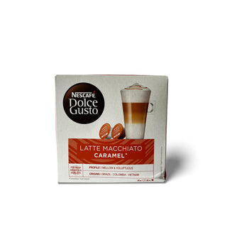 Kavos kapsulės Nescafe Dolce Gusto aparatams NESTLE Latte Macchiato Caramello, 16vnt.