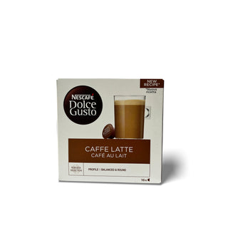 Kavos kapsulės Nescafe Dolce Gusto aparatams Caffe Latte, 16 vnt.