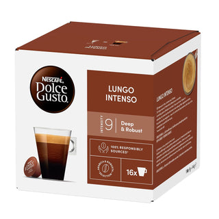 Kavos kapsulės NESTLE Nescafe Dolce Gusto aparatams Intenso Lungo, 16 vnt.