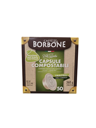 Kompostuojamos kavos kapsulės Lavazza A Modo Mio aparatams BORBONE Oro, 50 vnt.