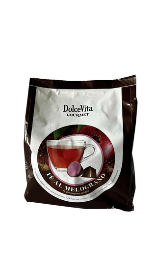 Granatų skonio arbatos kapsulės Dolce Gusto aparatams ITALFOODS DOLCE VITA Melograno, 16 vnt.