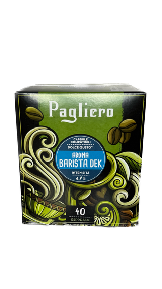 Kavos kapsulės be kofeino Nescafe Dolce Gusto aparatams PAGLIERO Decaffeinato Barista Dek, 40 vnt.