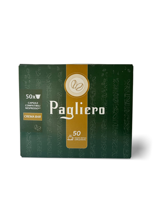 Kavos kapsulės Nespresso  aparatams  PAGLIERO Crema Bar,50 vnt.