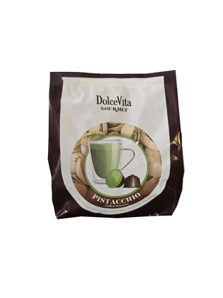 Pistacijų skonio kavos kapsulės Dolce Gusto aparatams ITALFOODS DOLCE VITA Pistacchio, 16 vnt.