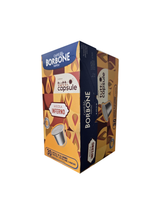 Kavos kapsulės Nespresso aparatams BORBONE Inferno, 30 vnt.