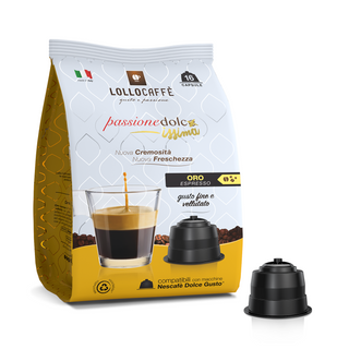 Kavos kapsulės Nescafe Dolce Gusto LOLLO Passione Dolce Oro, 16 vnt.